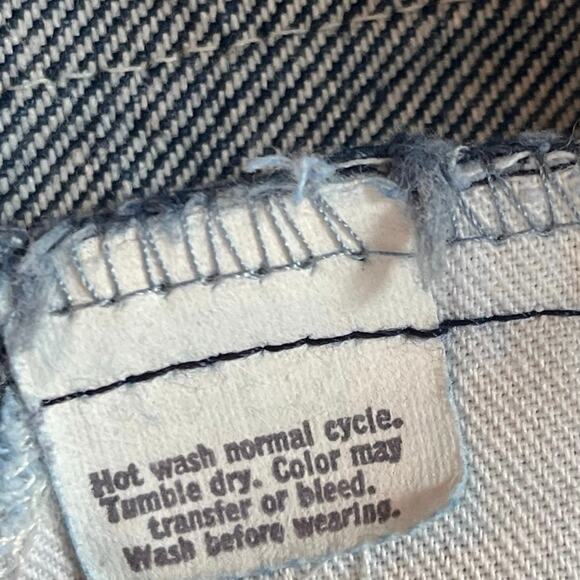 Vintage Levi’s Orange Tab Men’s 31x33 Dark Wash Denim Jeans Straight Made In USA - Picture 9 of 12